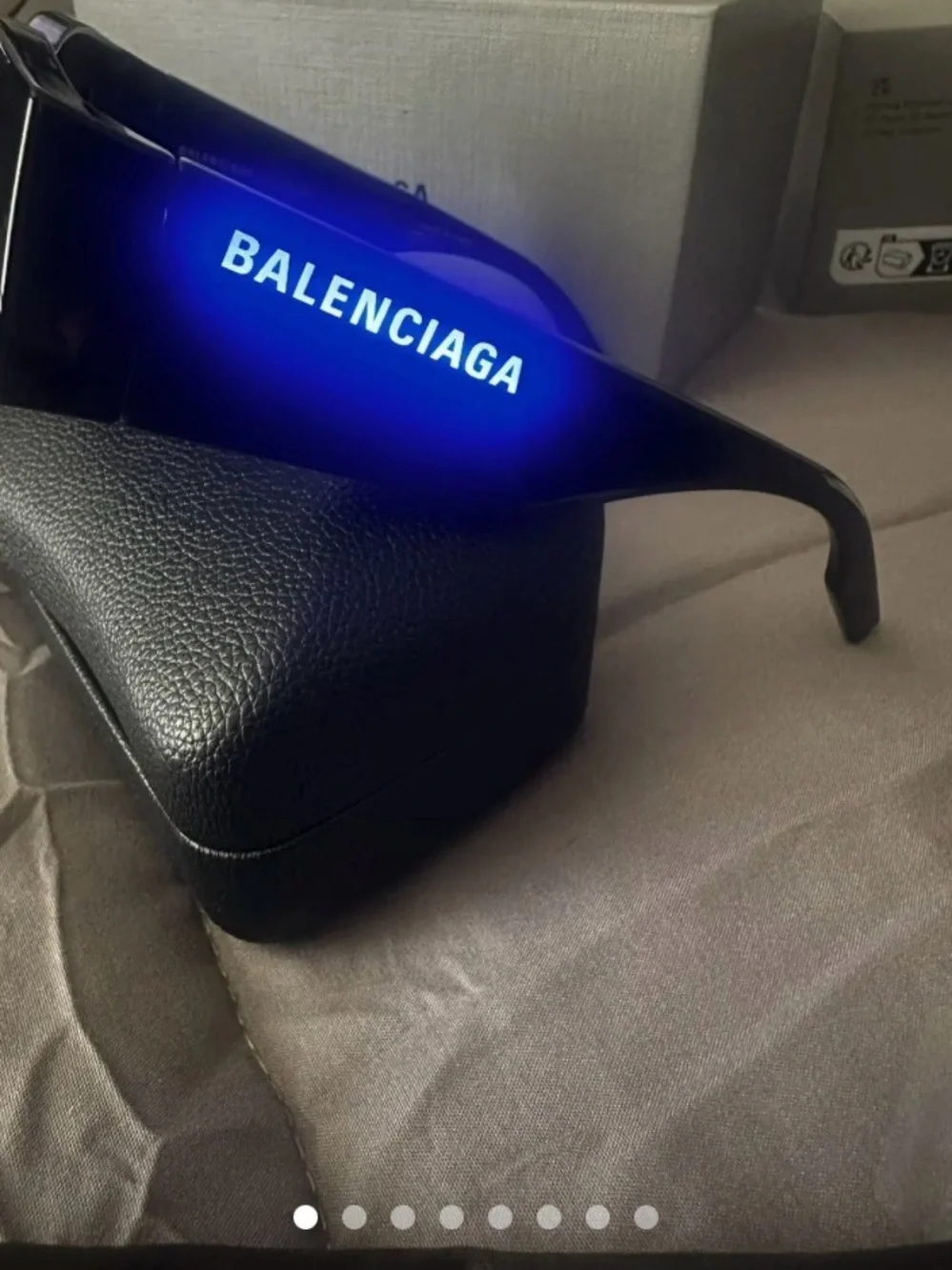Balenciaga LED Black Cat-Eye Sunglasses